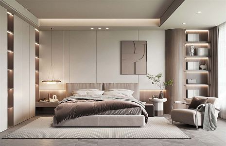 Modern Bedroom Home Bedroom 3d model