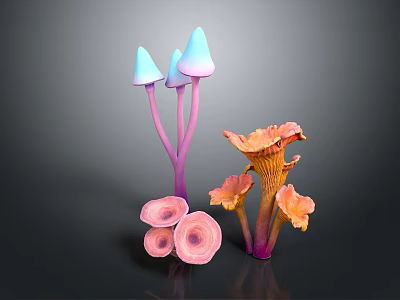 Vibrant Vegetable 3D Models in Colorful Hues Isolated on Dark Background 3d model