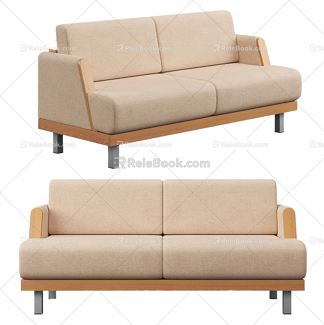 Double sofa 3d model