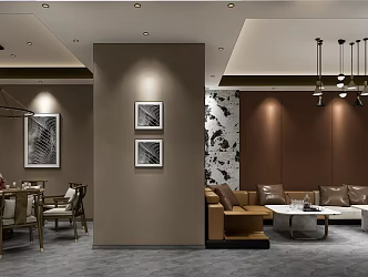 Light Luxury KTV Room 3d model
