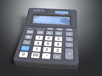 Modern Calculator Electronic Calculator 3d model