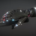 Futuristic Robotic Hand With Metallic Structure Red And Blue Illuminated Joints And Components
