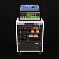 Organized Musical Instruments And Art Supplies Storage Cart With Multiple Drawers