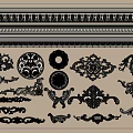 Elegant Decorative Plaster Moldings For Interior Design With Various Ornate Patterns And Styles 3d model