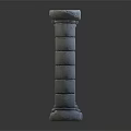 Different Styles Of Stone Columns With Various Sizes And Architectural Details