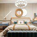 Cozy Kids Room Interior Design With Bed Nightstand Chandelier Window Rug And Bookshelf