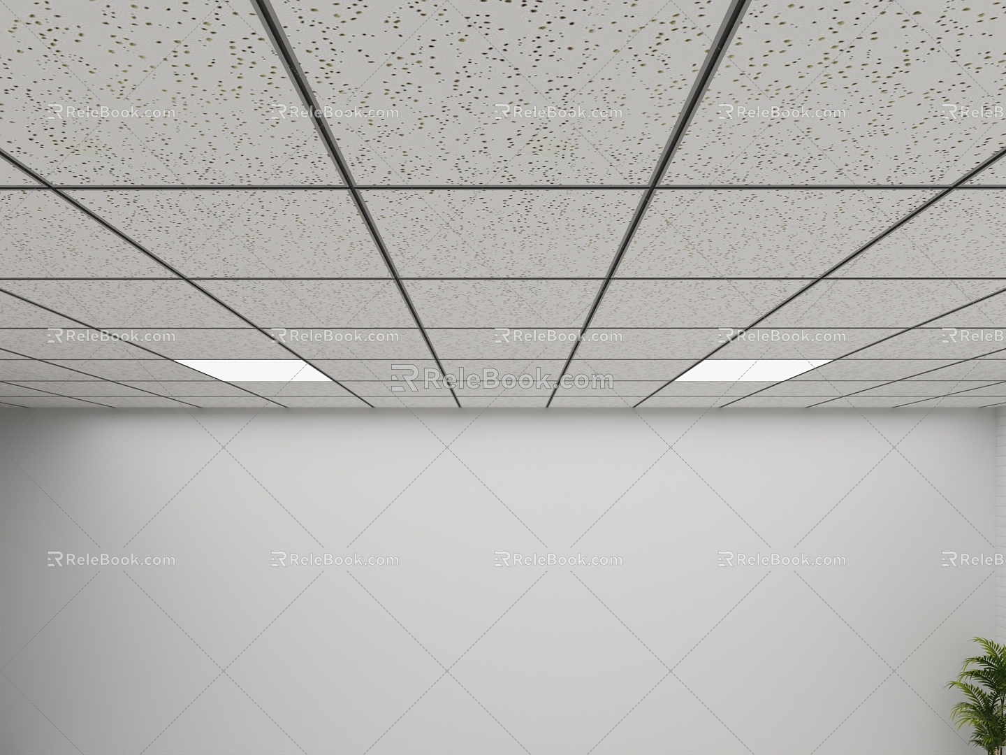 Mineral wool board ceiling ceiling ceiling square ceiling aluminum gusset ceiling integrated ceiling 3d model