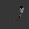 Industrial Charging Equipment With White Body Black Connector And Orange Cable