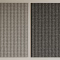 Modern Textured Square Rugs Light Gray And Dark Gray For Living Room Decor