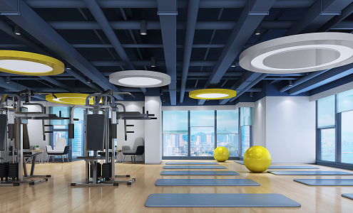 Modern Gym 3d model