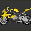 Modern motorcycle two-wheeled motorcycle off-road motorcycle road racing motorcycle 3d model