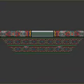 Traditional Colorful Decorative Structure With Intricate Patterns And Symmetric Design