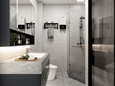 Hotel Toilet Modern Toilet 3d model