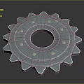 Durable Metal Gear Hardware Tool With Toothed Design Central Hole And Screw Holes