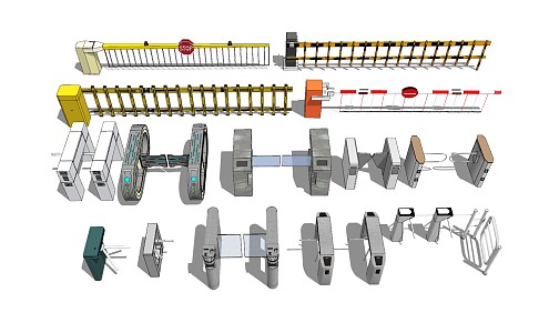 Modern gate brake stop lever 3d model