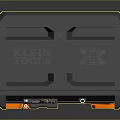 Hardware Tools Storage Toolbox With Black Orange Durable Hard Shell And Portable Handle