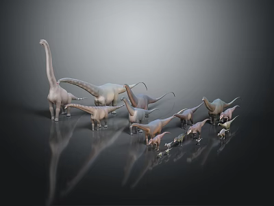 Modern Dinosaurs Jurassic Ancient Animals Alien Dinosaurs 3d model