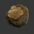 Layered Textured Household Decorative Tray With Brown Yellow Gray Natural Pattern Design