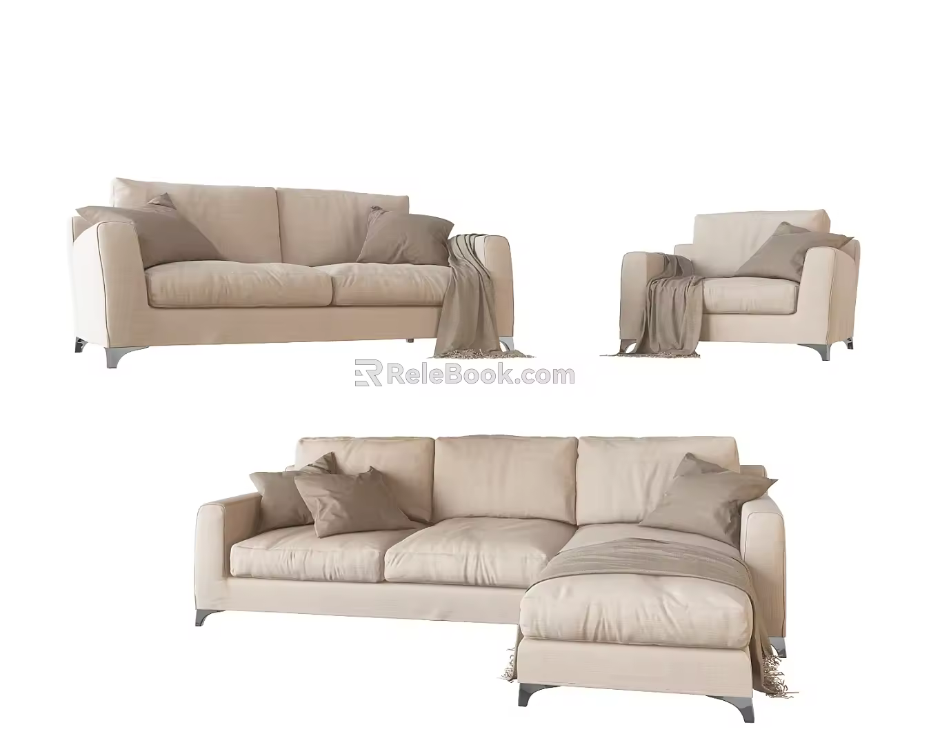 Modern Combination Sofa 3d model