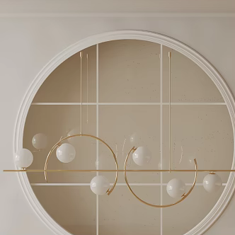 Modern chandelier 3d model