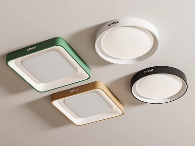 OPPLE Ceiling Lights In Various Shapes And Colors 3d model OPPLE Ceiling Lights In Various Shapes And Colors 3d model