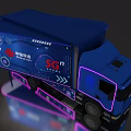 China Unicom 5G Themed Truck Featuring Decorative Patterns And Future Growth Design