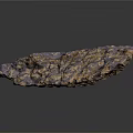 Natural Wood Stone with Purple and Gold Textured Surface for Decorative Projects