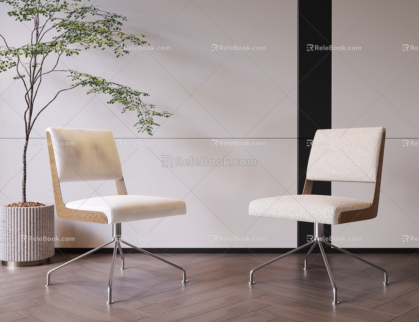 Modern Single Chair Tea Chair Fabric Single Chair Dressing Chair Metal Single Chair 3d model