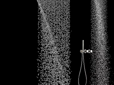 High Pressure Rainfall Shower Head Modern Chrome Design With Powerful Water Flow And Durable Structure 3d model