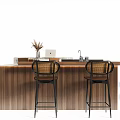 Bar Counter Combination Island Counter 3d model
