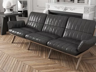 Modern Three-Seat Sofa 3d model