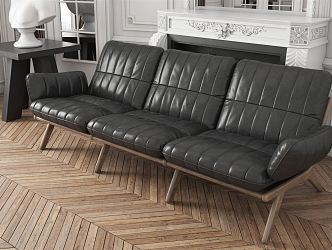 Modern Three-Seat Sofa 3d model