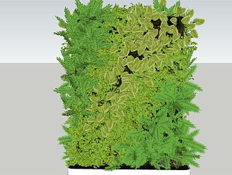 Modern Plant Wall Plant Decorative Wall 3d model