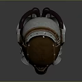 Vintage Industrial Leather Protective Gas Mask Fashion Accessory With Metal Details