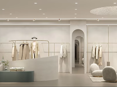 Modern Clothing Store 3d model