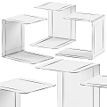 Modern Minimalist Side Tables In Black White Beige With Sleek Geometric Design