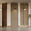 Middle ancient screen partition 3d model
