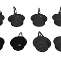 Modern Black Kitchen Sinks with Faucet Attachments in Multiple Designs for Home Use