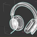 Black Over Ear Wired Headphones With Green Accents For Audio Enjoyment