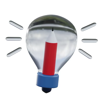Modern Light Bulb Electric Light Cartoon Light Bulb 3d model