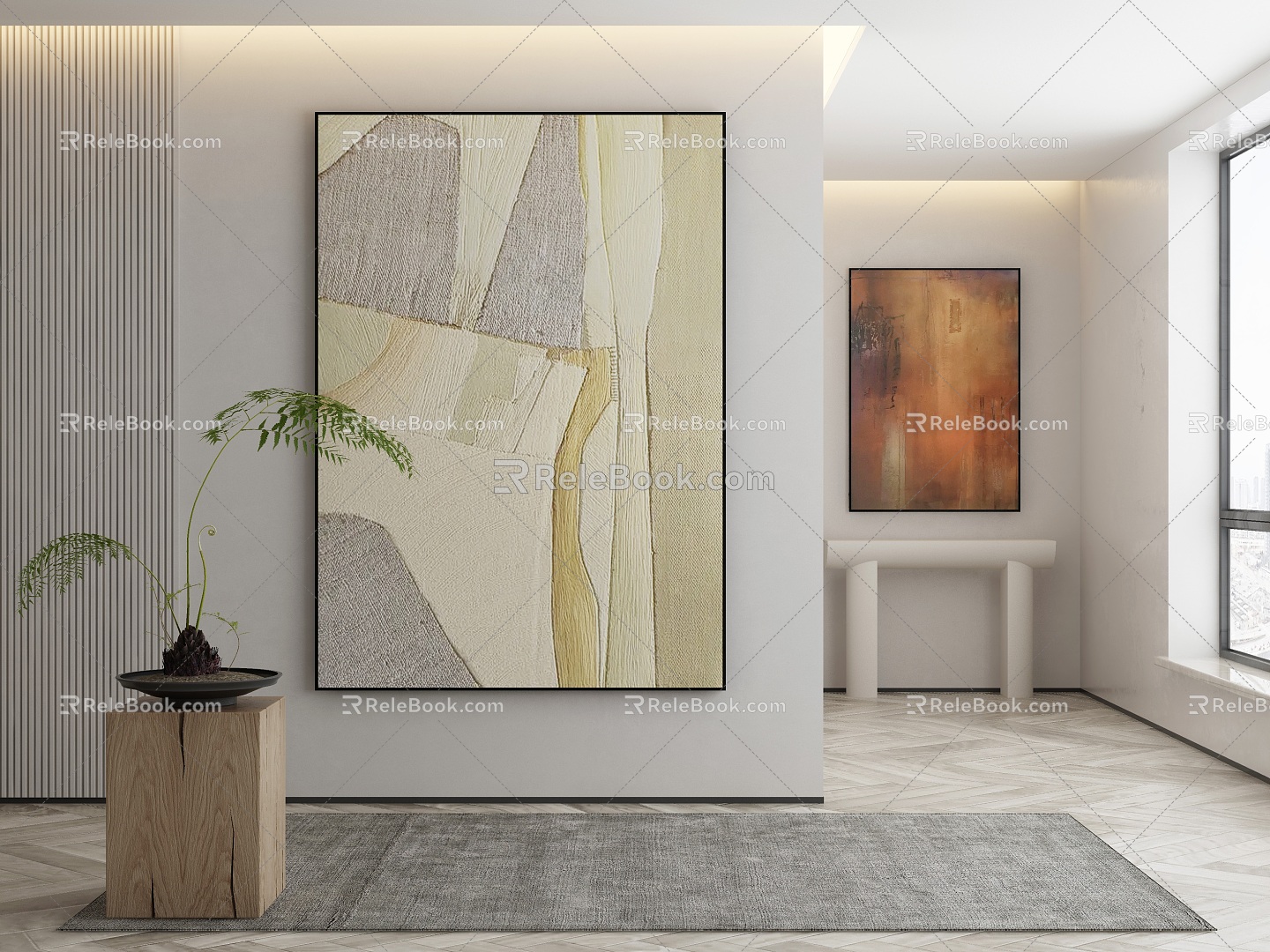 modern decorative painting 3d model