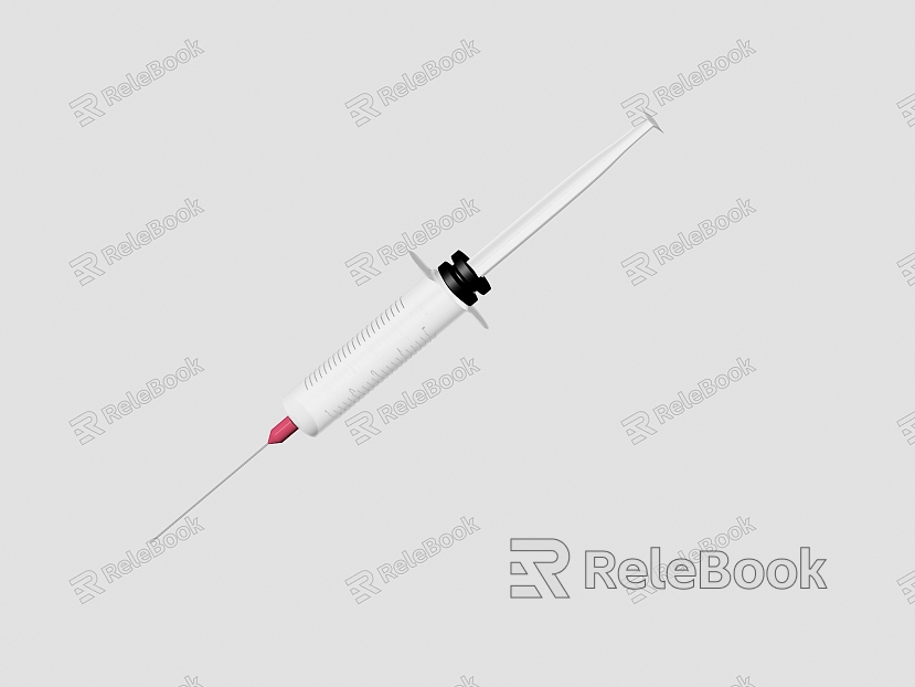 Modern medical syringe model