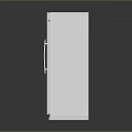 Sleek Stainless Steel Double Door Refrigerator Freezer With Water Dispenser And Modern Design