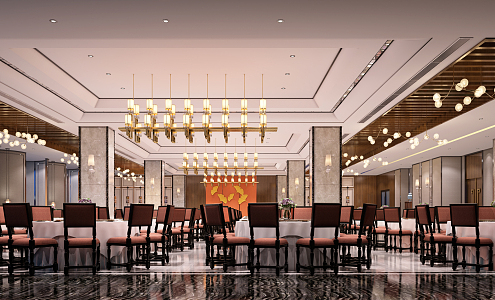 Ballroom Mashup Restaurant 3d model