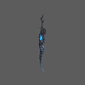 Mythical Bow Weapon With Intricate Design And Blue Glowing Accents