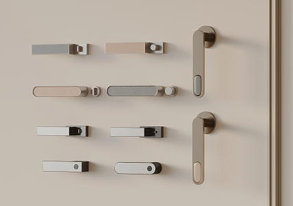 Lock door handle 3d model