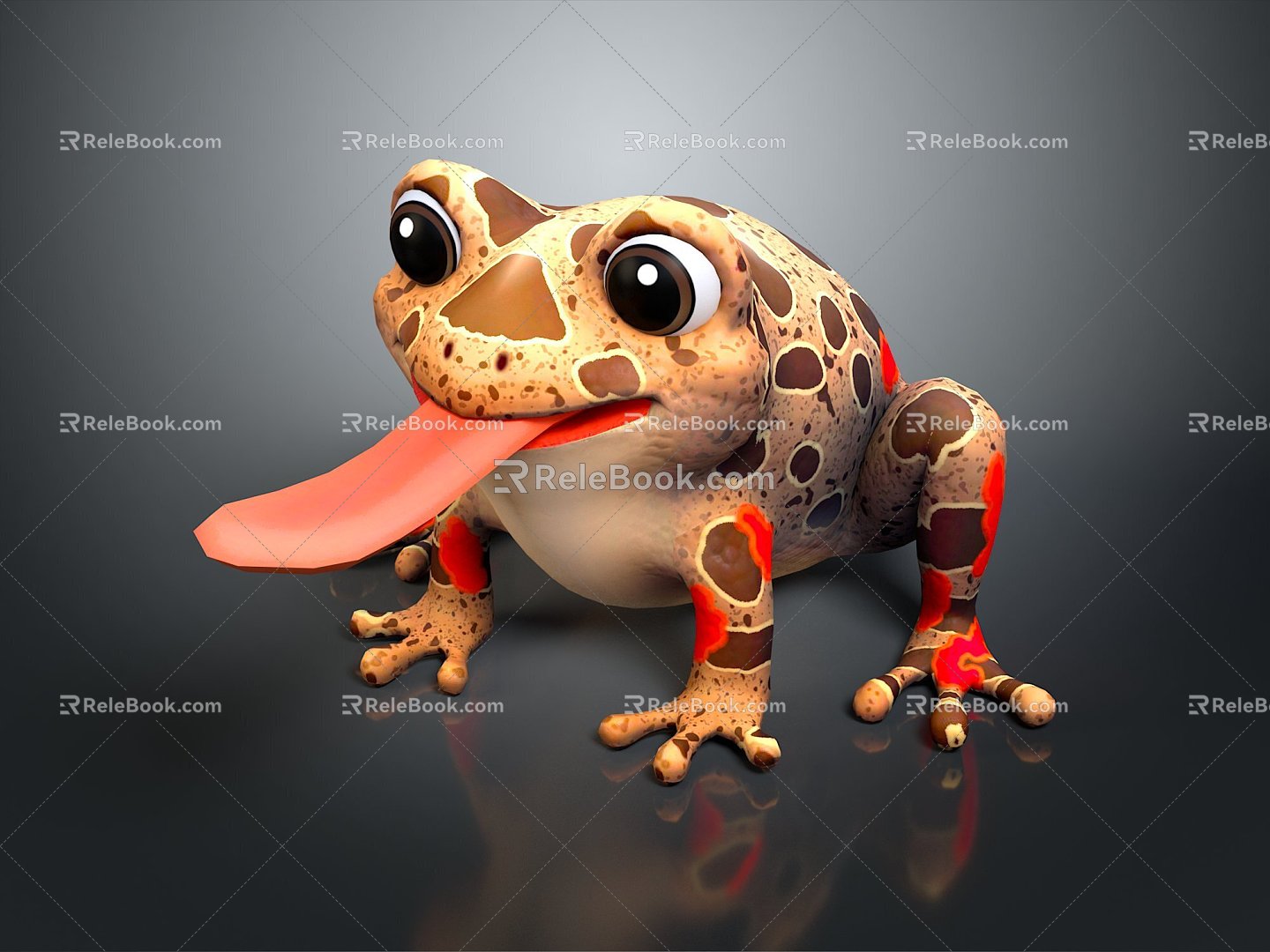 Frog Frog Frog Poison Frog Game Frog Reptile Cold Blooded Animal Reptile Reptile 3d model