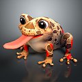 Frog Frog Frog Poison Frog Game Frog Reptile Cold Blooded Animal Reptile Reptile 3d model