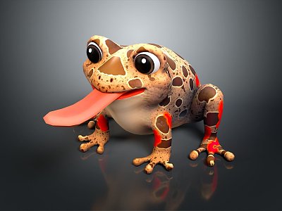 Frog Poison Frog Game Frog Reptile Cold Blooded Animal Reptile 3d model