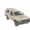 Vintage Toyota SUV Classic Vehicle With Weathered Exterior And Retro Design